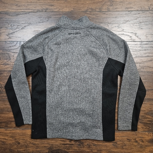 Spyder Full Zip Constant Knit Heathered Raglan Sleeve Jacket Size XL - Picture 4 of 14